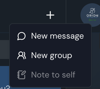 New message or new group