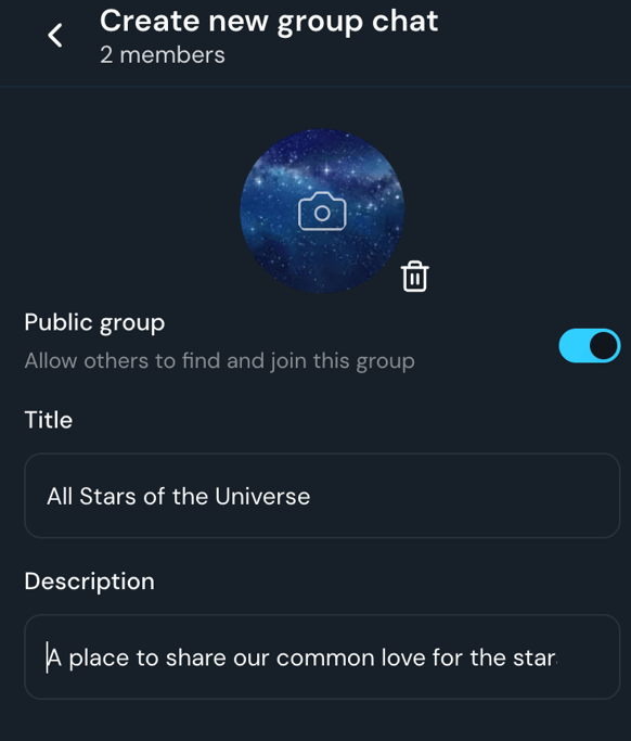 How To Create a Group Chat