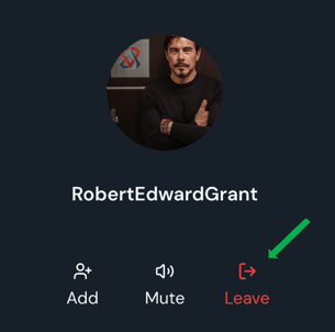 leave group warrow